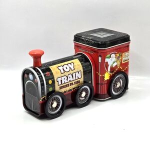 Tin Box Company- Toy Train Train Engine 1225 compartments-Wheels Turn 2019